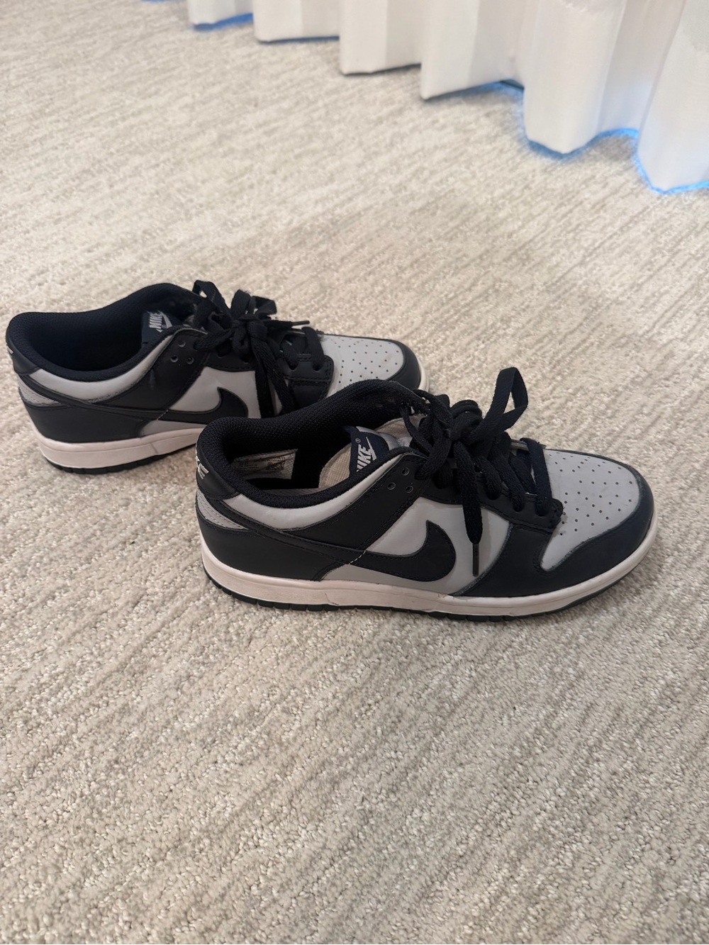 Nike Kids low dunks Georgetown blue and Gray Low-Top Sneakers